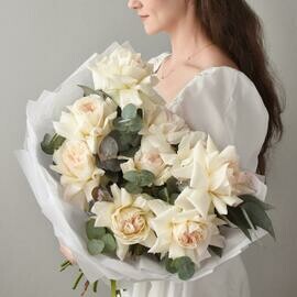 Букет "для Белоснежнки" из французских роз