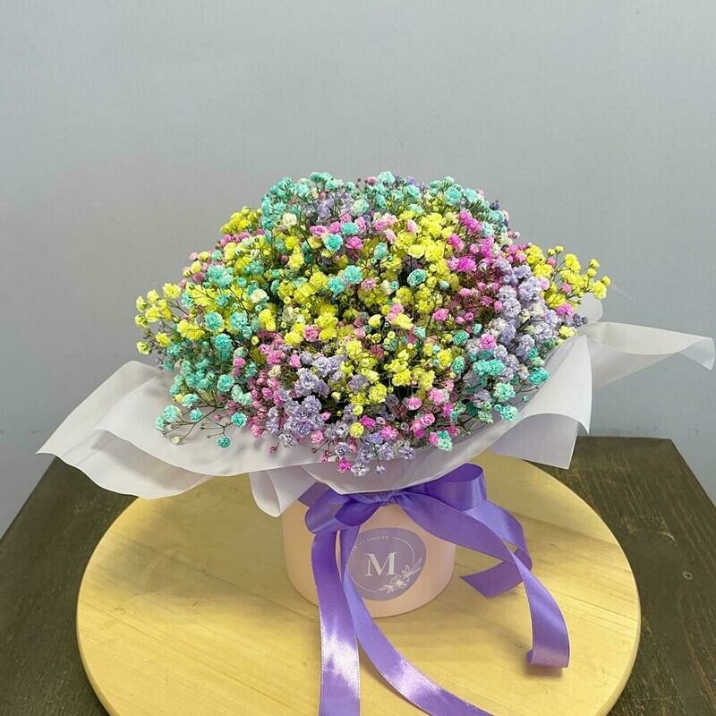 Радужная гипсофила в коробке, стандартный