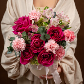 Букет разноцветный роз