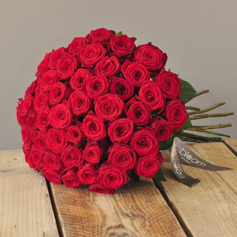 51 red roses 60cm, standart