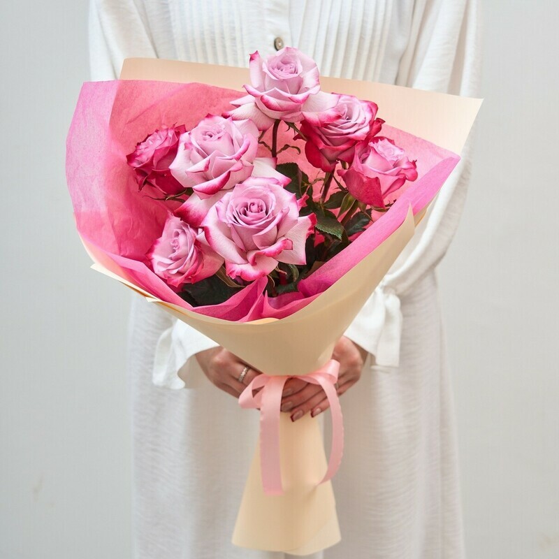 7 Роз Deep purple, 7 роз