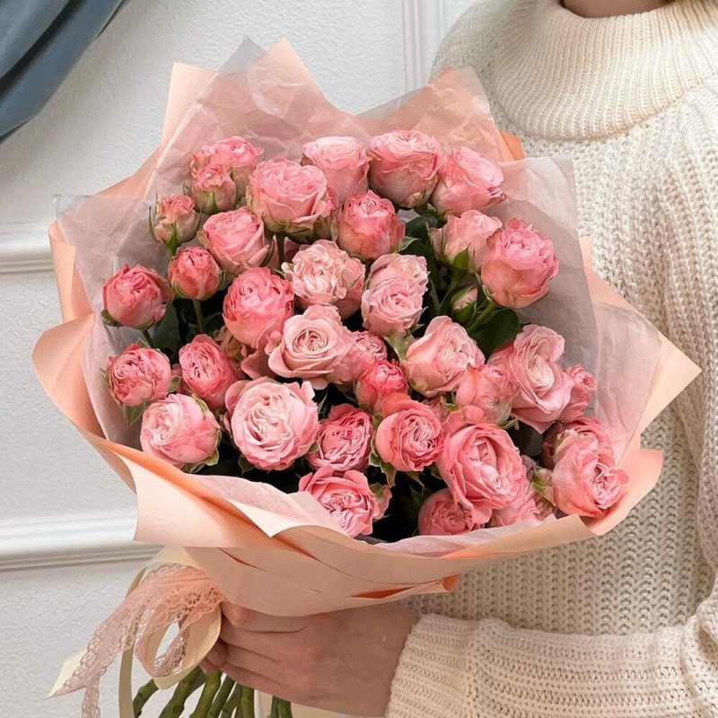 Bouquet of 7 bush roses, standart