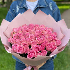 Қызғылт раушан гүл шоғы