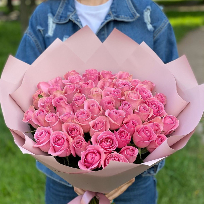 Букет розовых роз, стандартный