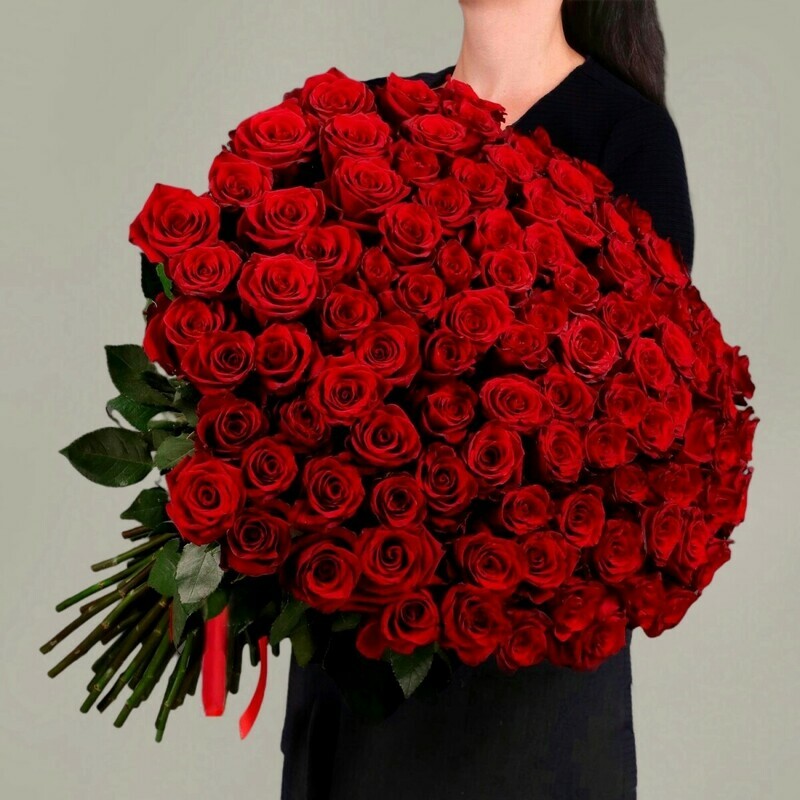 Букет 101 красная роза Эквадор, букет 101 красная роза эквадор