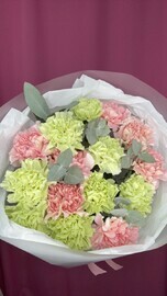 Дуо букет из гвоздик