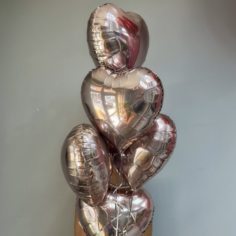 Нежное сердце - воздушные шары, стандартный