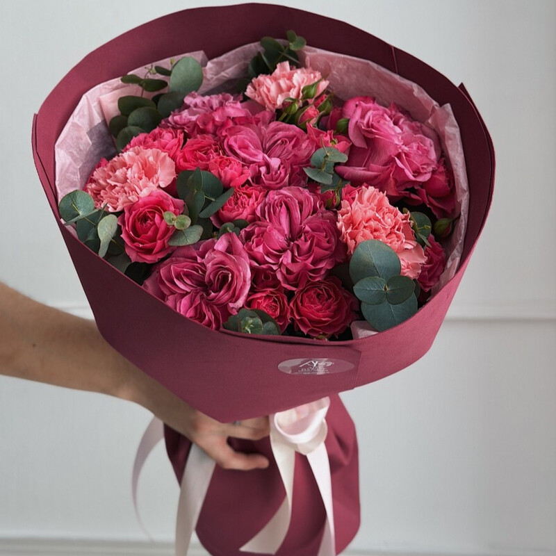 "Манила" с пионовидной розой, стандартный