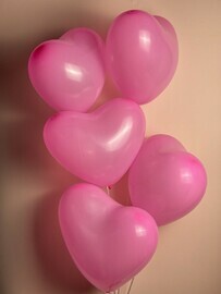 Nabor iz 5 rozovih lateksnih serdetc