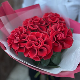 Buket s frantcuzskimi rozami