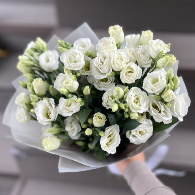  Букет с эустомой, букет с эустомой