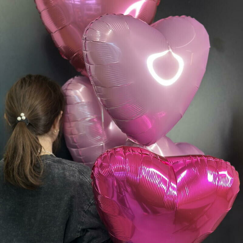 Сет фольгированных шаров "Сердца", сет фольгированных шаров "сердца"