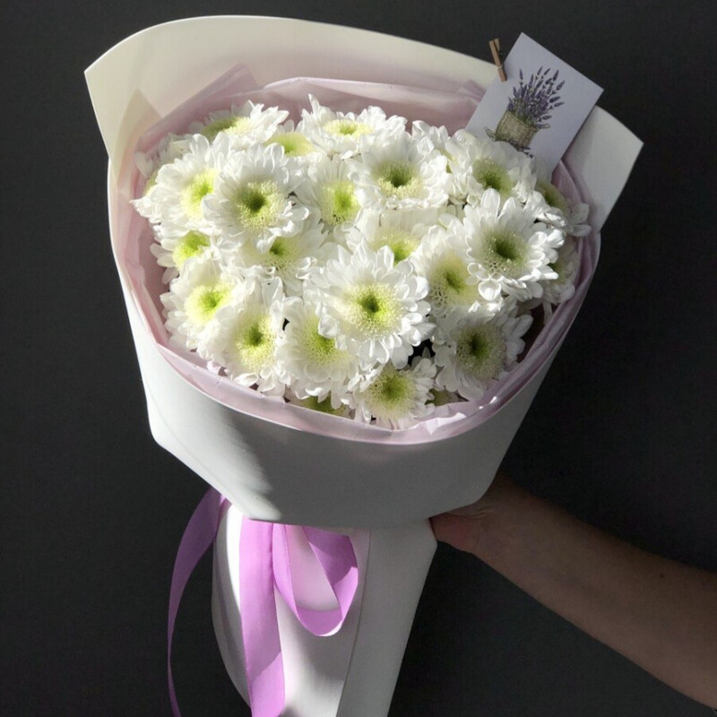 Buket hrizantem Radost_, 5 kustovih hrizantem