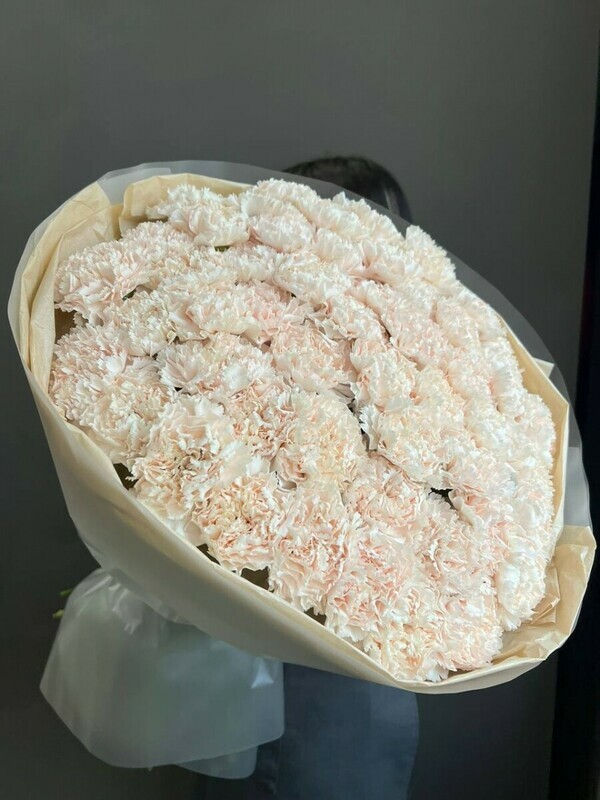 Роскошный букет из 51 диантуса, стандартный