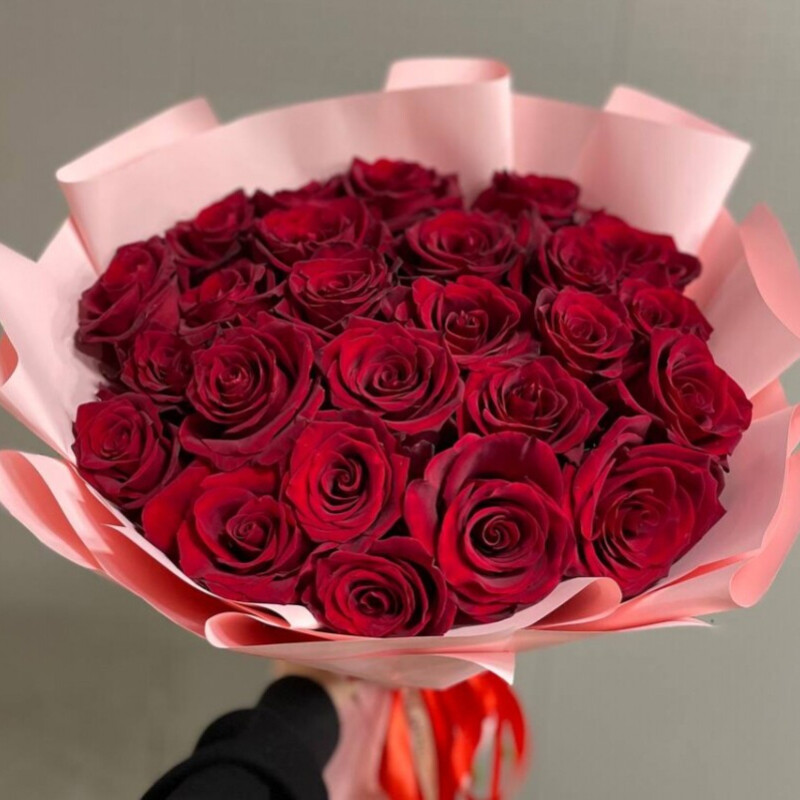 25 красных роз, стандартный