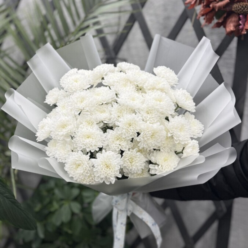 Букет из кустовых Хризантем , букет из хризантем 