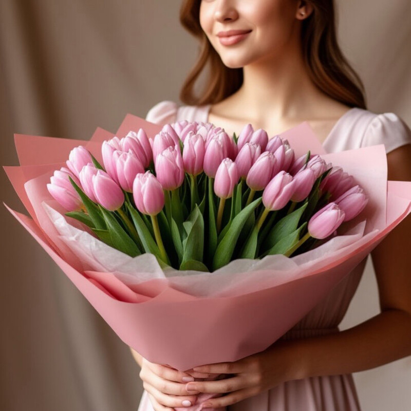 31 тюльпан «Pink pastel», стандартный