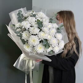 Хризантема алтай с эвкалиптом 0007