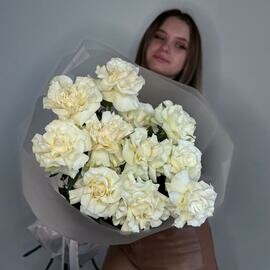 Buket iz 13 belih frantcuzskih roz