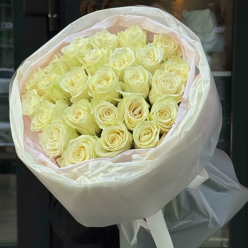 25 белых роз, 25 белых роз