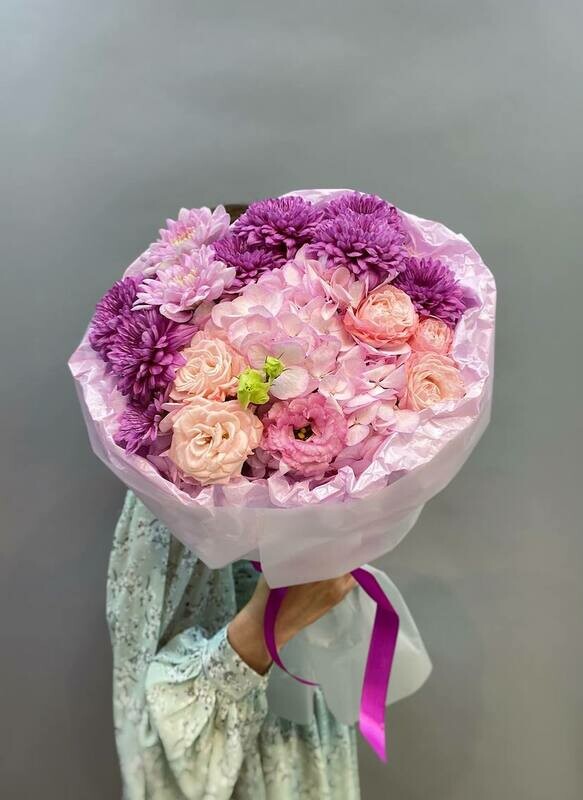 Miks buket v sirenevih ottenkah, standart