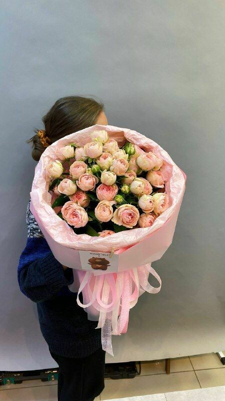 Букет из 9 пионовидных роз, букет из 9 пионовидных роз