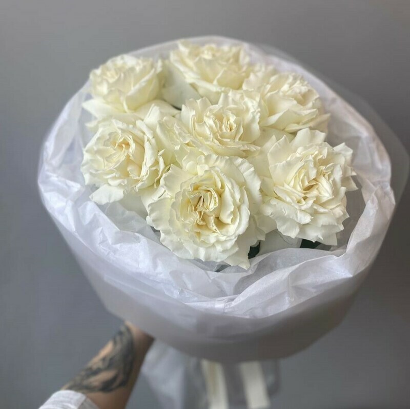 Букет Воздушный букет белая французская роза, букет воздушный букет белая французская роза