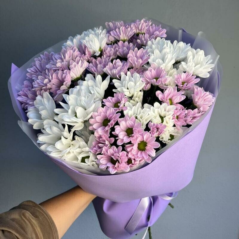 Buket iz romashkovih hrizantem, standart