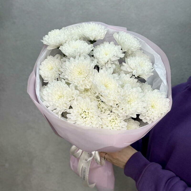 Buket iz kustovih hrizantem Rozovij, standart