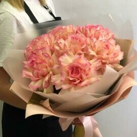 Монобукет из 7 роз одноголовой "Новое впечатление" 