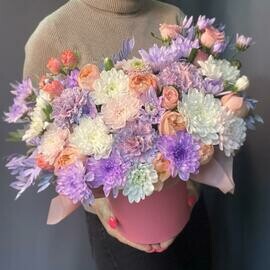 Сиреневый микс в боксе 