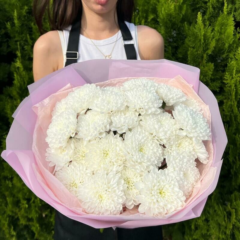 Buket iz 5 vetok hrizantemi, standart