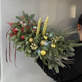 Новогодняя композиция на стол