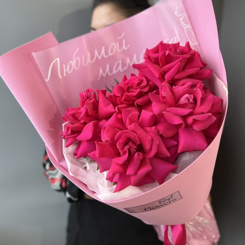 Ароматные розы для Мамы, яркий букет для мамы