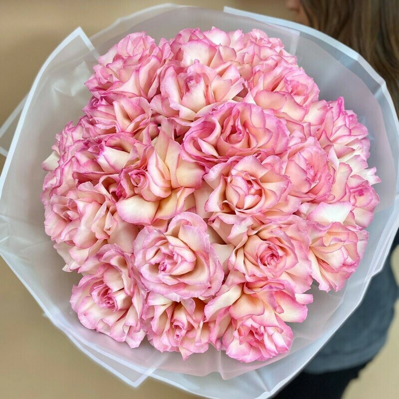 25 Французских роз в букете, 25 роз