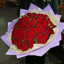 101 красная роза