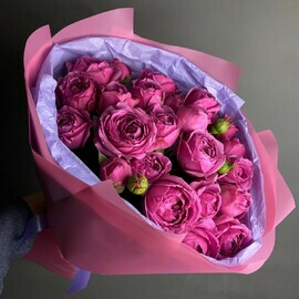 Buket pionovidnie kustovie rozi