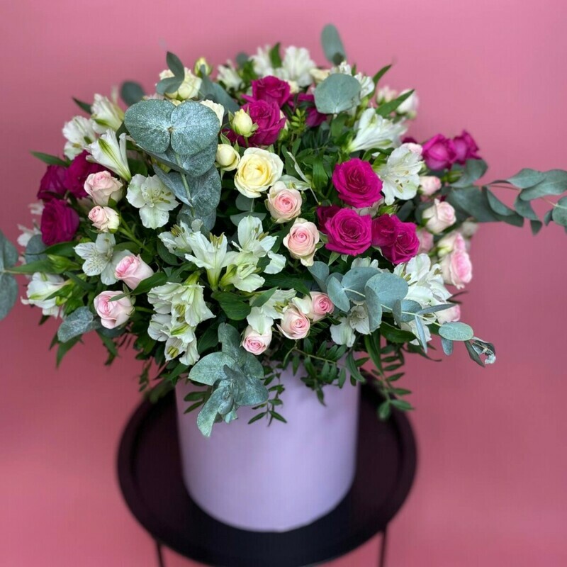 Коробка с цветами Шик, премиум