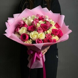 Красивый микс роз