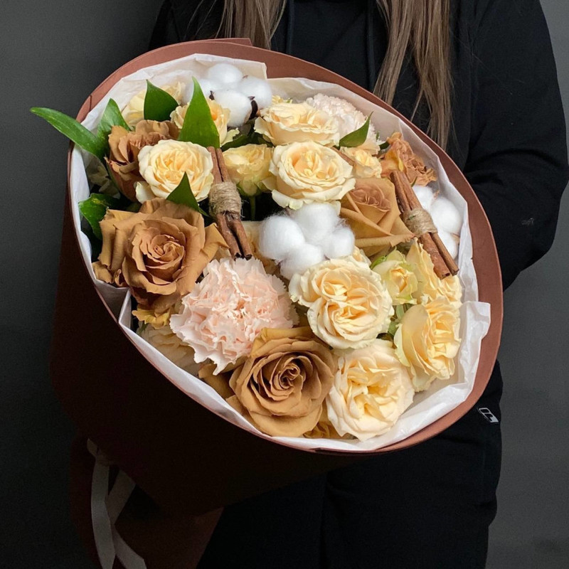 Сборный букет Кофейный аромат, стандартный