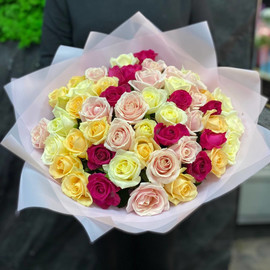 51 роза микс