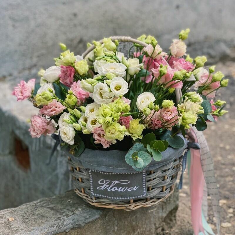 Корзина Нежное утро, премиум