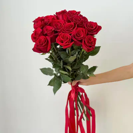15 роз премиум 70 см