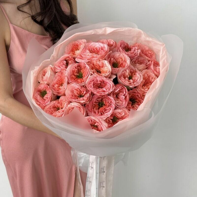 Моно из роз Mandarin X-pression, премиум