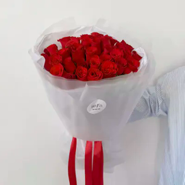 Букет из 35 красных роз Кения