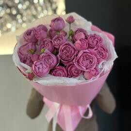 Монобукет из пионовидных роз Misty Bubbls