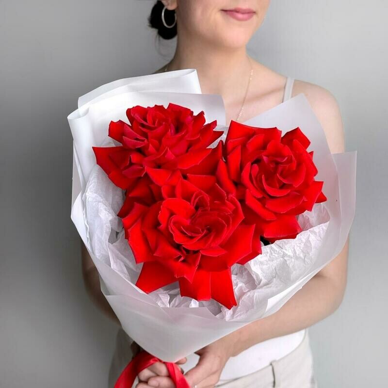 Stil_nij buket kompliment krasnaya frantcuzskaya roza, stil_nij buket kompliment krasnaya frantcuzskaya roza