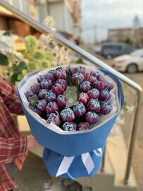 Букет Тюльпан Космический Пион 39 штук