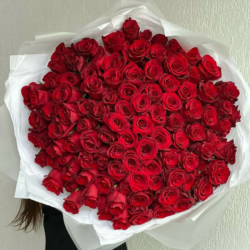 Buket 101 Roza Krasnaya, buket 101 roza krasnaya