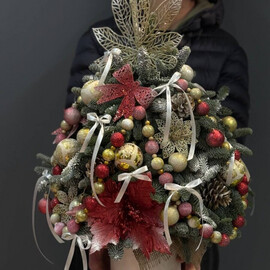 TCilindr YOlka Novogodnyaya Novij God Krasnaya